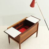 Rolling bar cabinet in rosewood by Dyrlund, Denmark, 1960s.