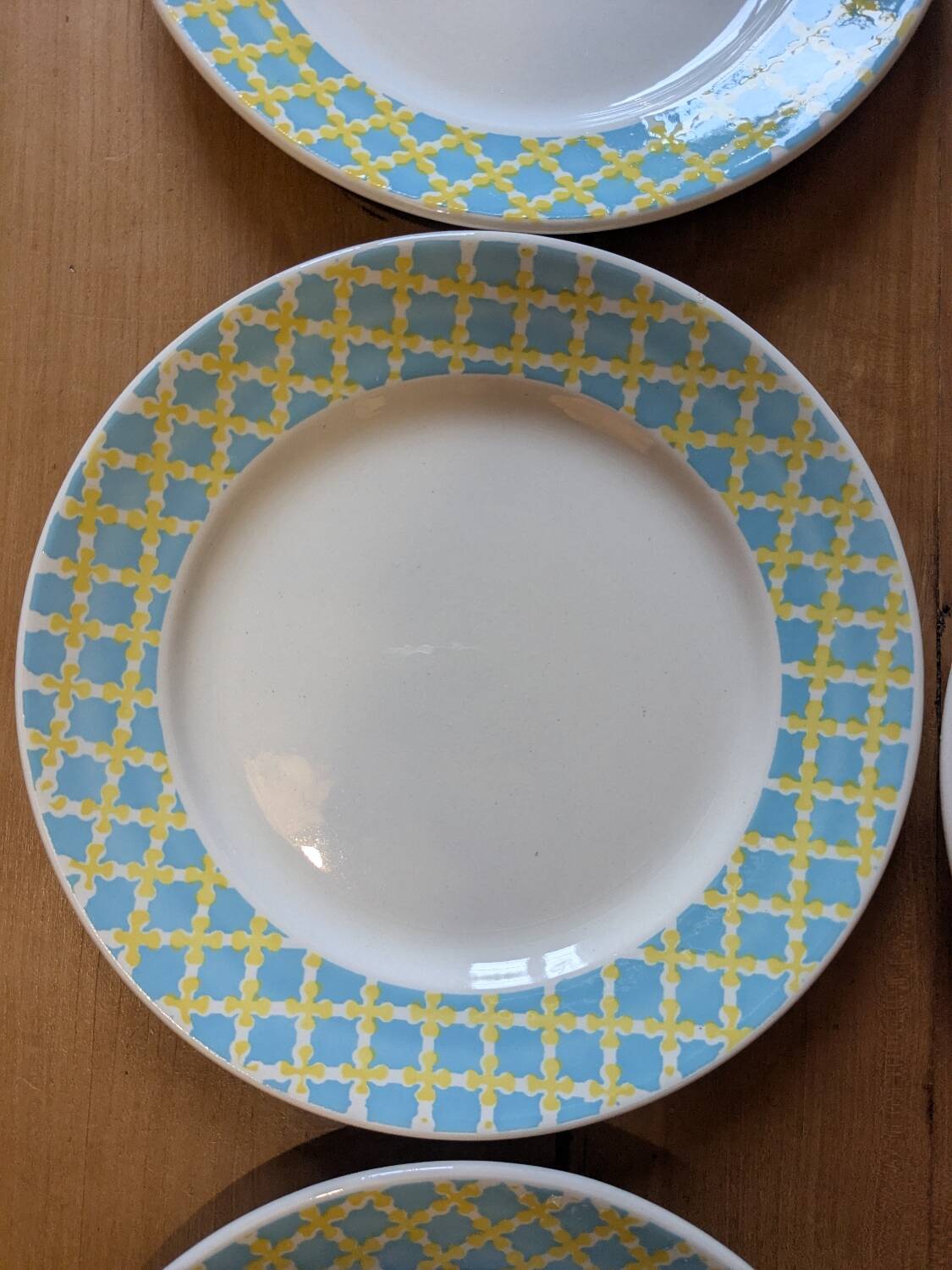 8 Digoin Sarreguemines dinner plates