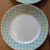 8 Digoin Sarreguemines dinner plates