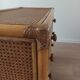 Bamboo and rattan chest of drawers, 70's