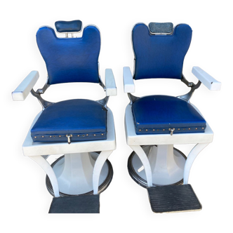 Pair of vintage hairdressing chairs