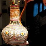 Large glazed ceramic vase from the 60s/70s, Italian design Mamma Ró Lucca.