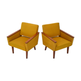 Ensemble de deux fauteuils Tchécoslovaquie années 1960.