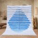 Handmade Beni Ouraine rug, size 100 x 200 cm