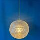 Mid-century crystal ball pendant in acrylic glass