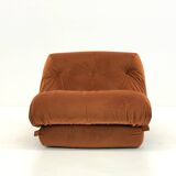 Orange Nuvolone armchair by Rino Maturi for Mimo Padova