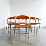 6 chaises pliantes Donald, Studio Cerri & Associati, Poltrona Frau