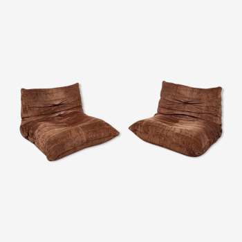 Two armchairs Togo by Michel Ducaroy for Ligne Roset