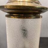 Vintage Glass Light Pendant in Bronze, 1960s