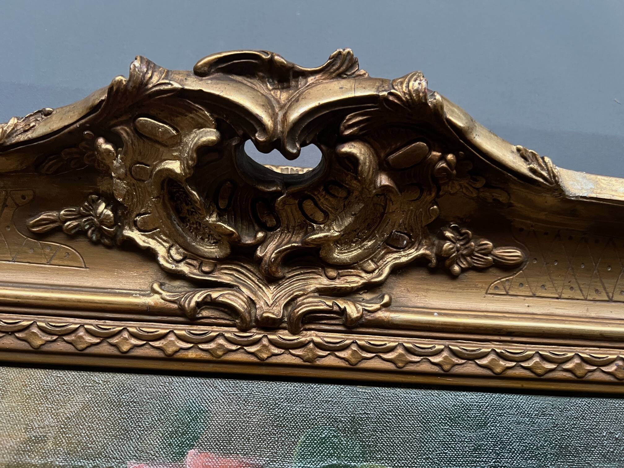 Jan van Steensel, still life with roses. Beautiful frame.