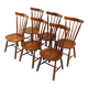 Set of 6 Vintage Chairs in the Japandi Brutalist Style
