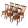 Set of 6 Vintage Chairs in the Japandi Brutalist Style