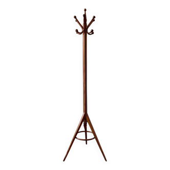Wooden coat rack