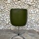 Vintage office chair olive space-age imitation leather 1970s