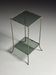 Table d'appoint en métal imitation bambou