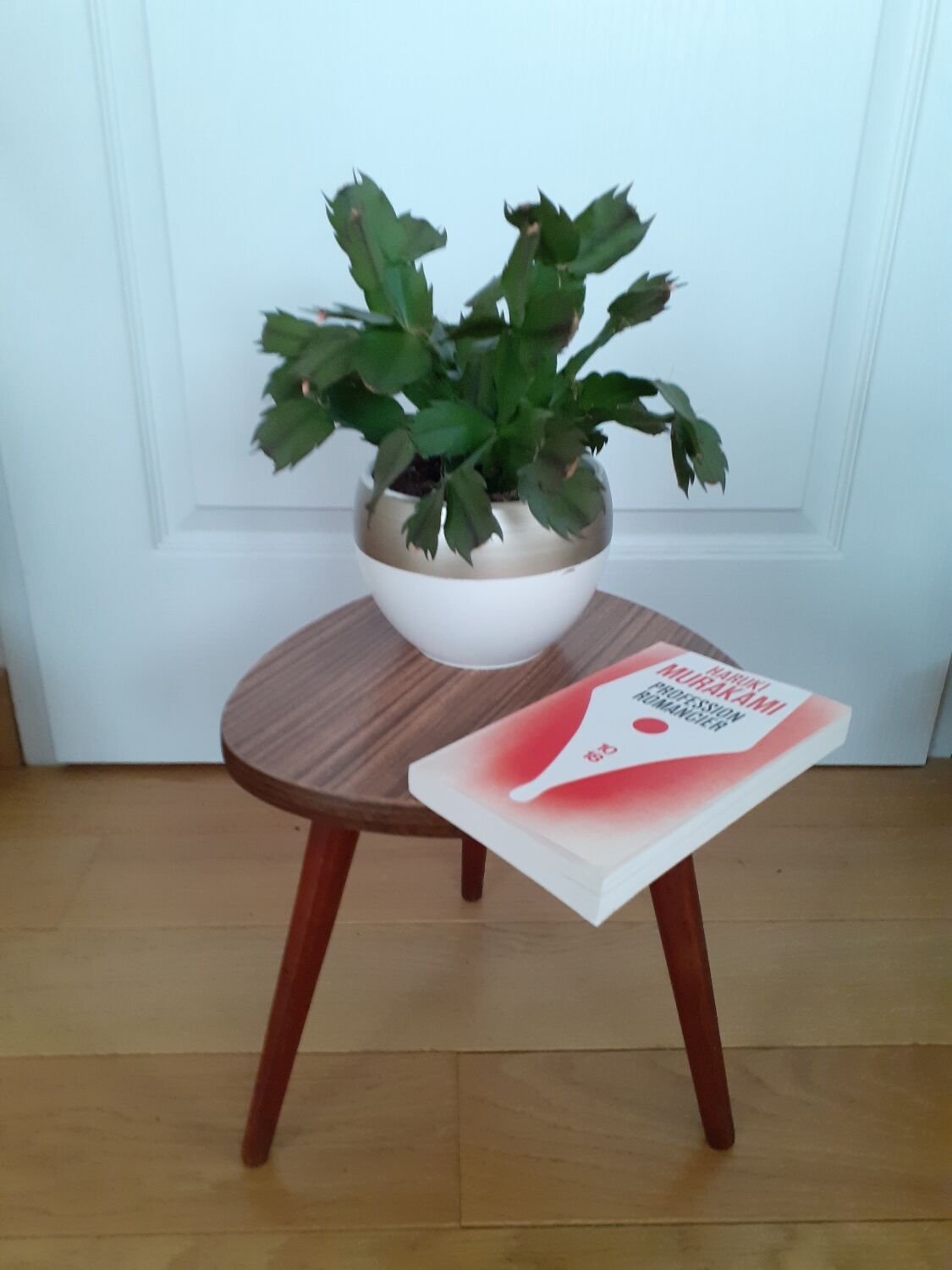 Formica tripod side table