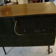 Radio furniture and record player "The Voice of His Master" from the 1950s