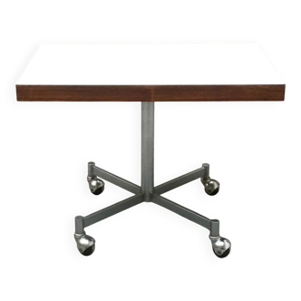 Side table in metal and wood by Artifort, 1960s