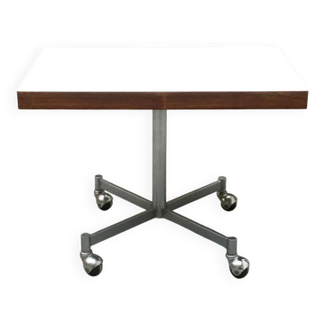 Table d'appoint en métal et bois d'Artifort, années 1960