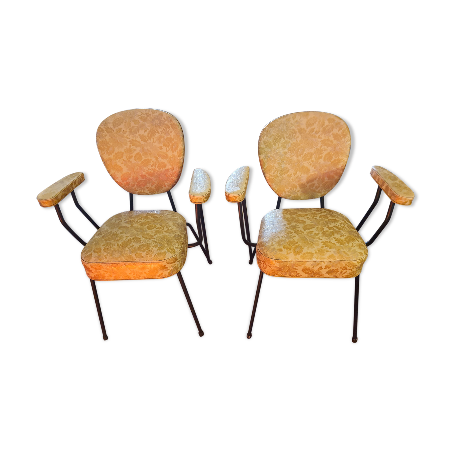 Chaises fer forgé années 50, vintage