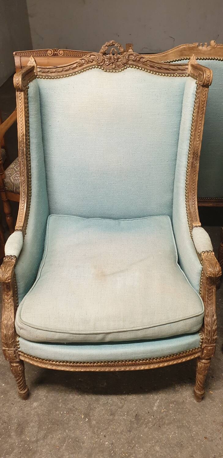 2 Louis XVI shepherdess armchairs