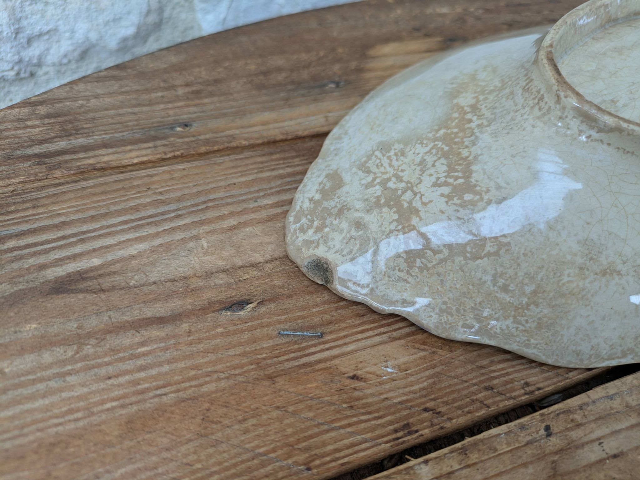Antique U&C ceramic thorn bowl