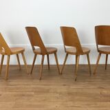 Set of 4 chairs Baumann Mondor 60s bistro
