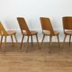 Set of 4 chairs Baumann Mondor 60s bistro