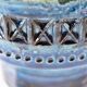 Vase bleu italien par Bitossi