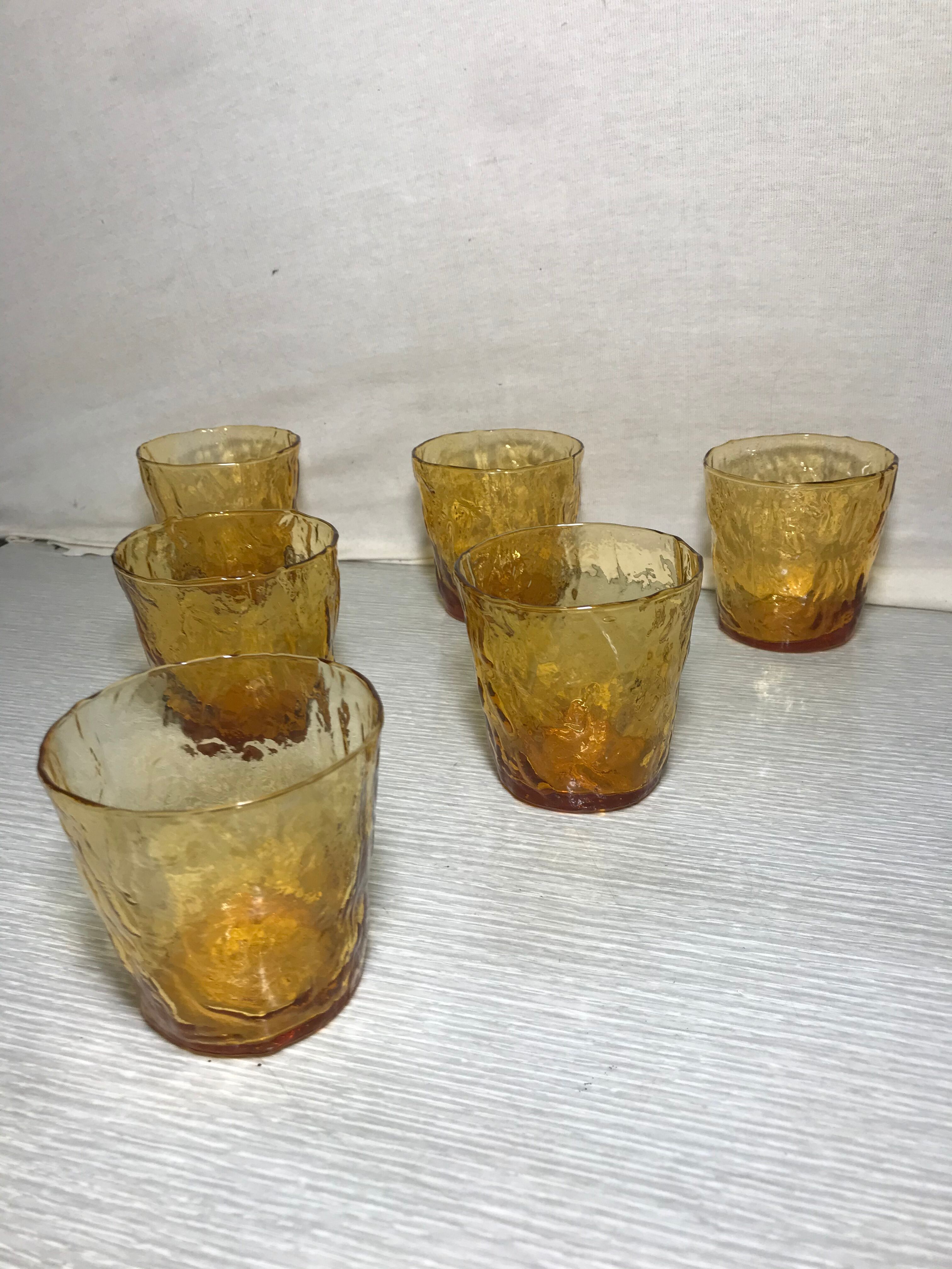 Series of 6 glasses