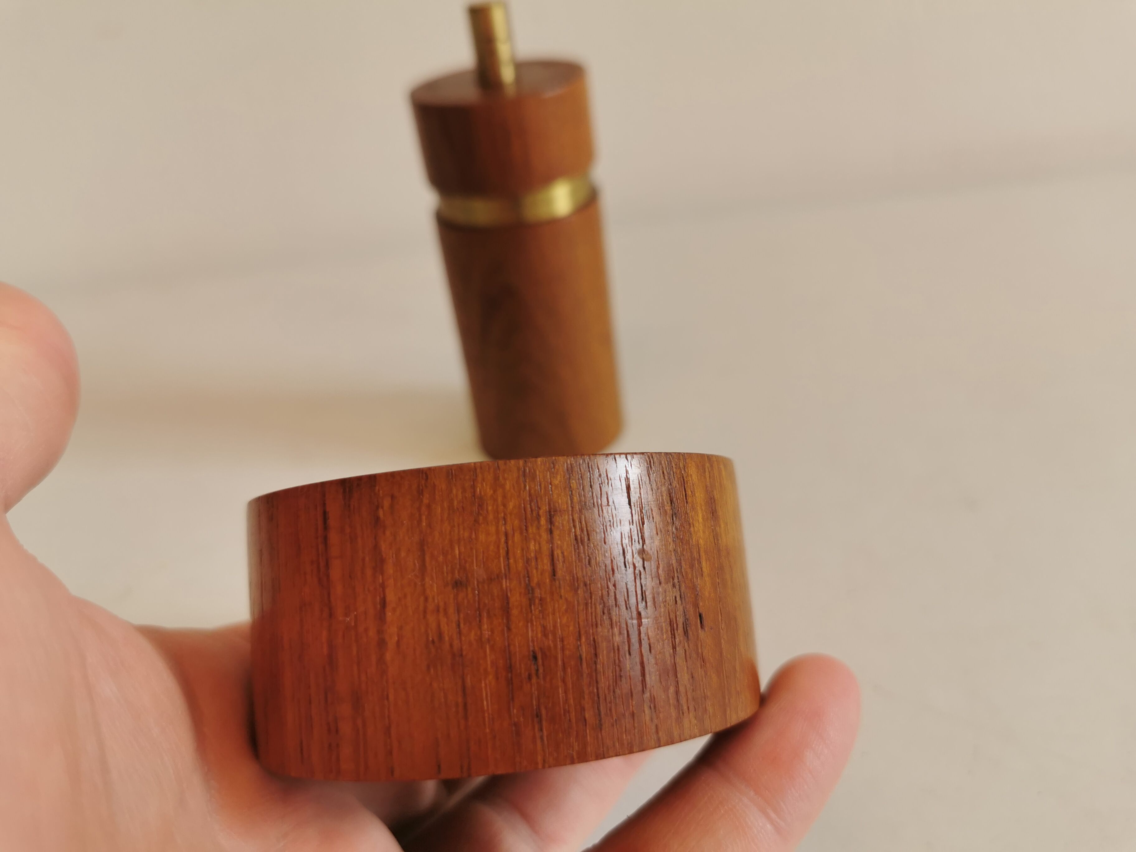 Salt and pepper set, Danish design by Sven Petersen (SAAP) from the 1950s.
