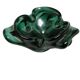 Mid-century modern ashtray, green glass, Poland, 1970s.