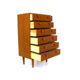 Commode-chiffonnier "Tallboy" en noyer, Suède, 1960