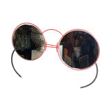 Vintage wall mirror in the shape of glasses 1980