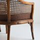 Paire de fauteuils en noyer et cannage ancien XIXème