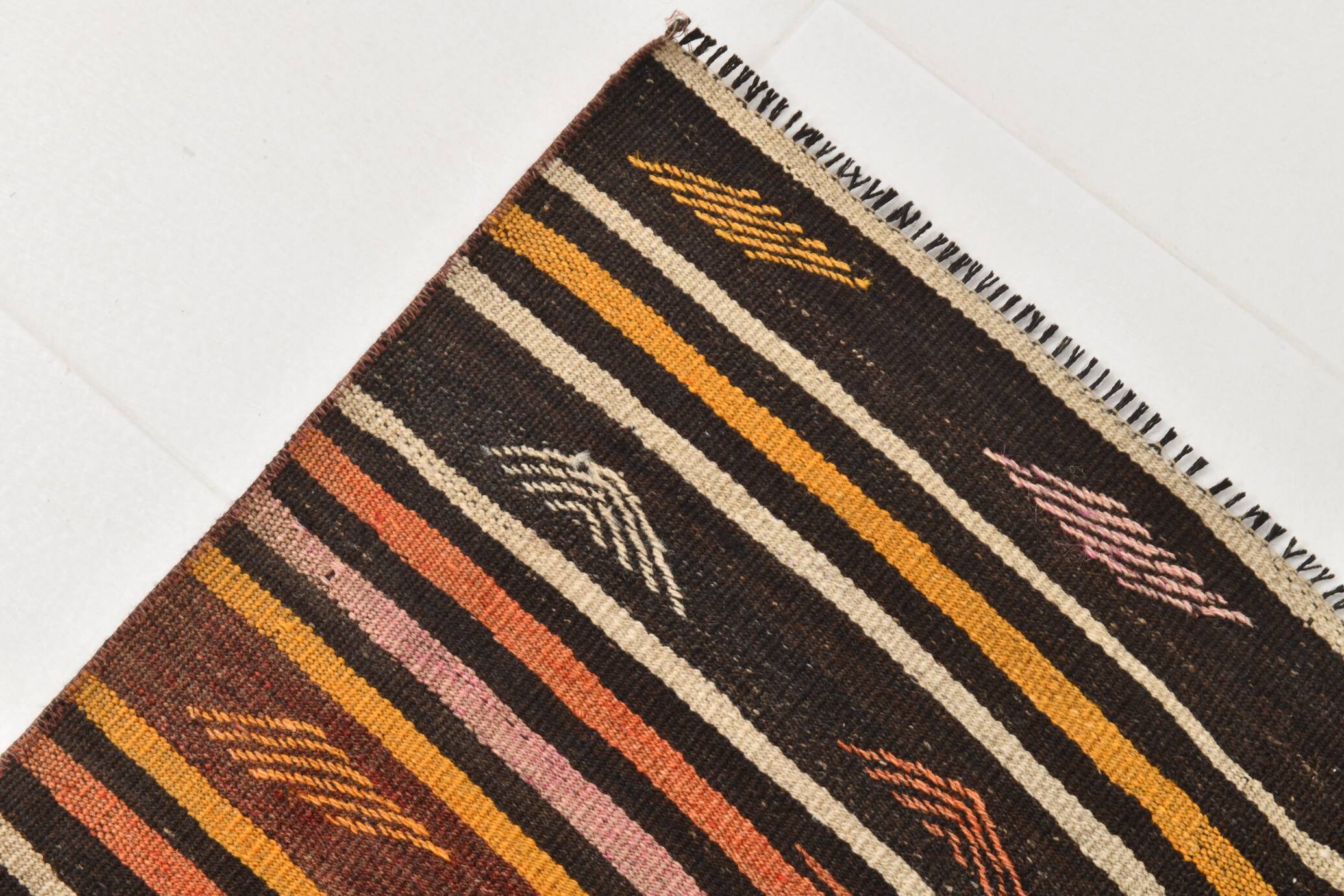 3x10 Persian Kilim Runner Rug, Vintage Distressed Runner Rug, 79x299Cm