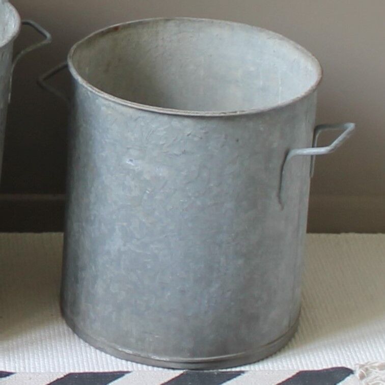 Vintage zinc 'boiler' basin