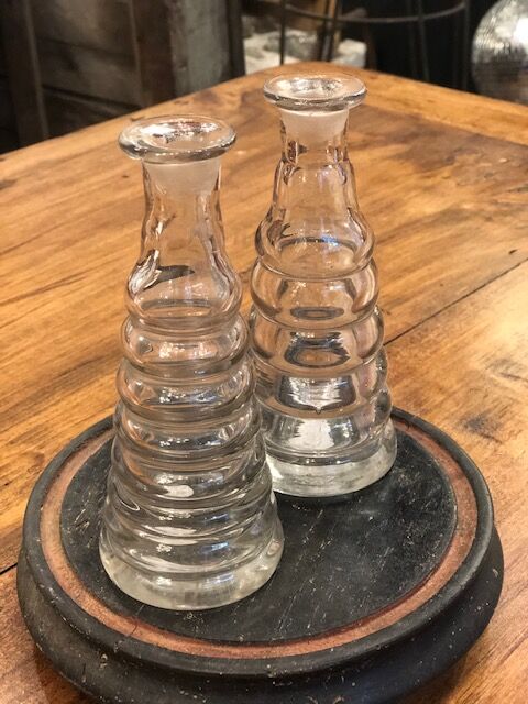 Bistro decanter "absinthe topette" in glass early twentieth century