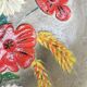 Vintage Hand-Painted Floral Clay Wall Plate - 1970s Yugoslavia