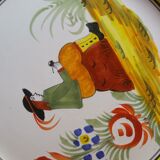 2 Breton Henriot plates from the Quimper earthenware factory