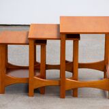 Scandinavian teak nesting coffee tables