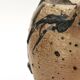 Traditional wabi-sabi stoneware ceramic jar with handles, 1900