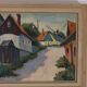 « Scène de village » par Alvar Johansson