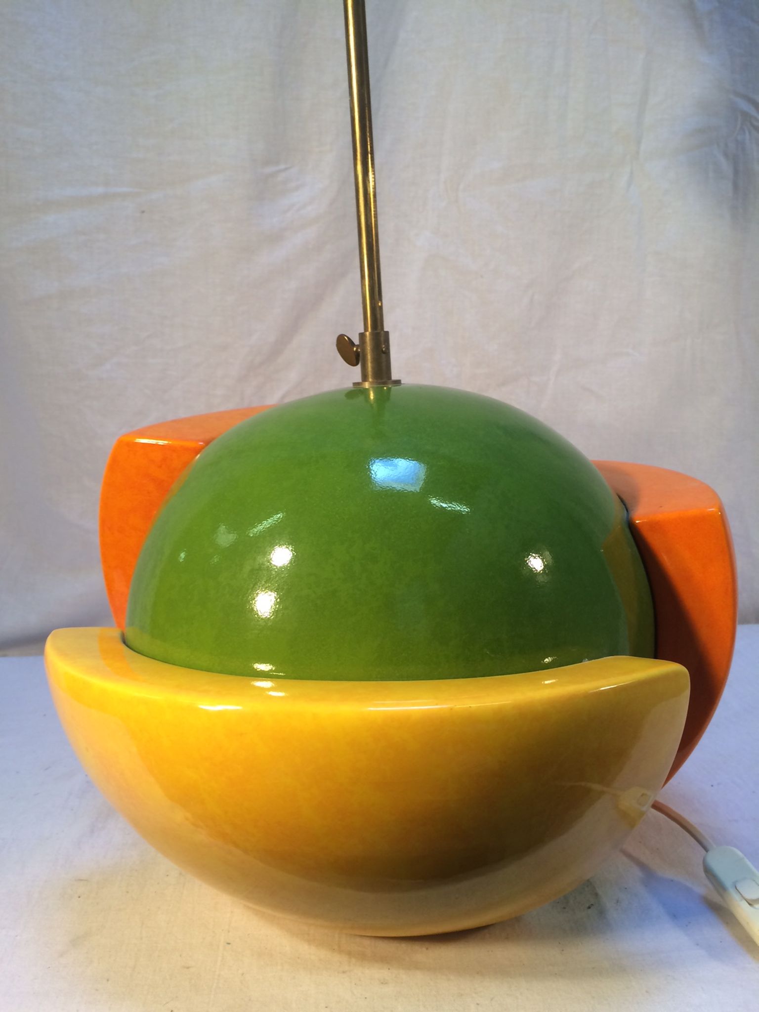Vintage lamp "Laurence" ball format by François Chatain for Roche Bobois - 80s