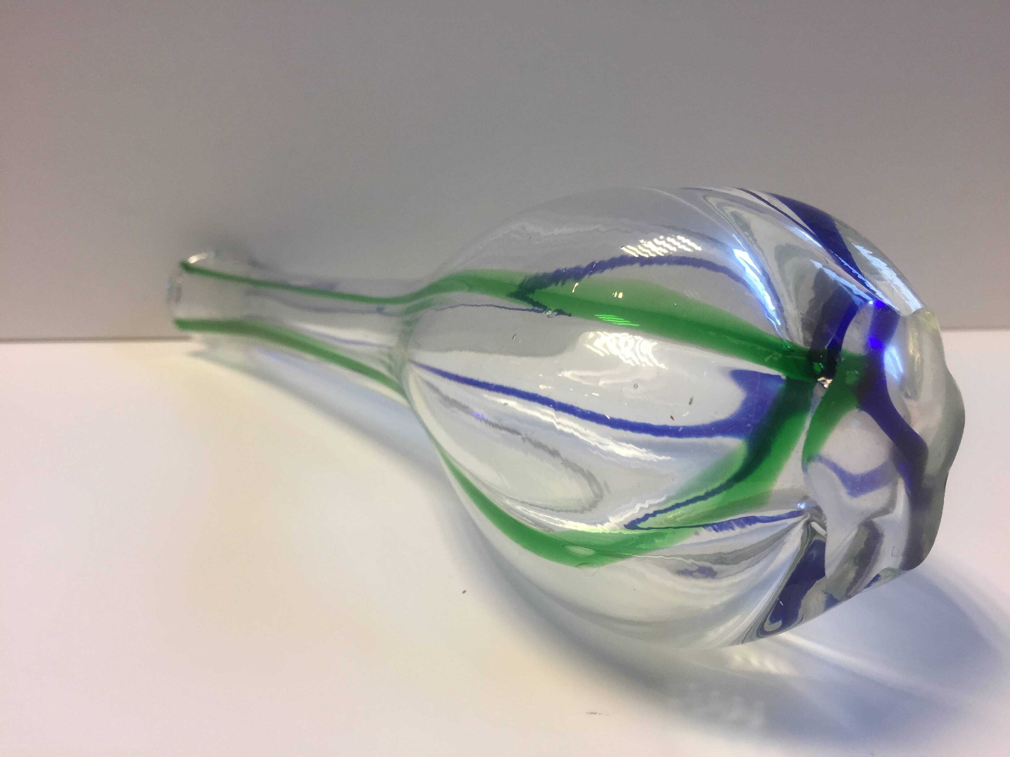 Soliflore Italian Vase Murano Glass Design ARCHIMEDE SEGUSO Vintage 1960 / 1970