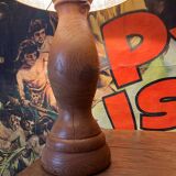 Beautiful wooden lamp