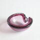 Murano glass purple bullicante trinket bowl, 1960s