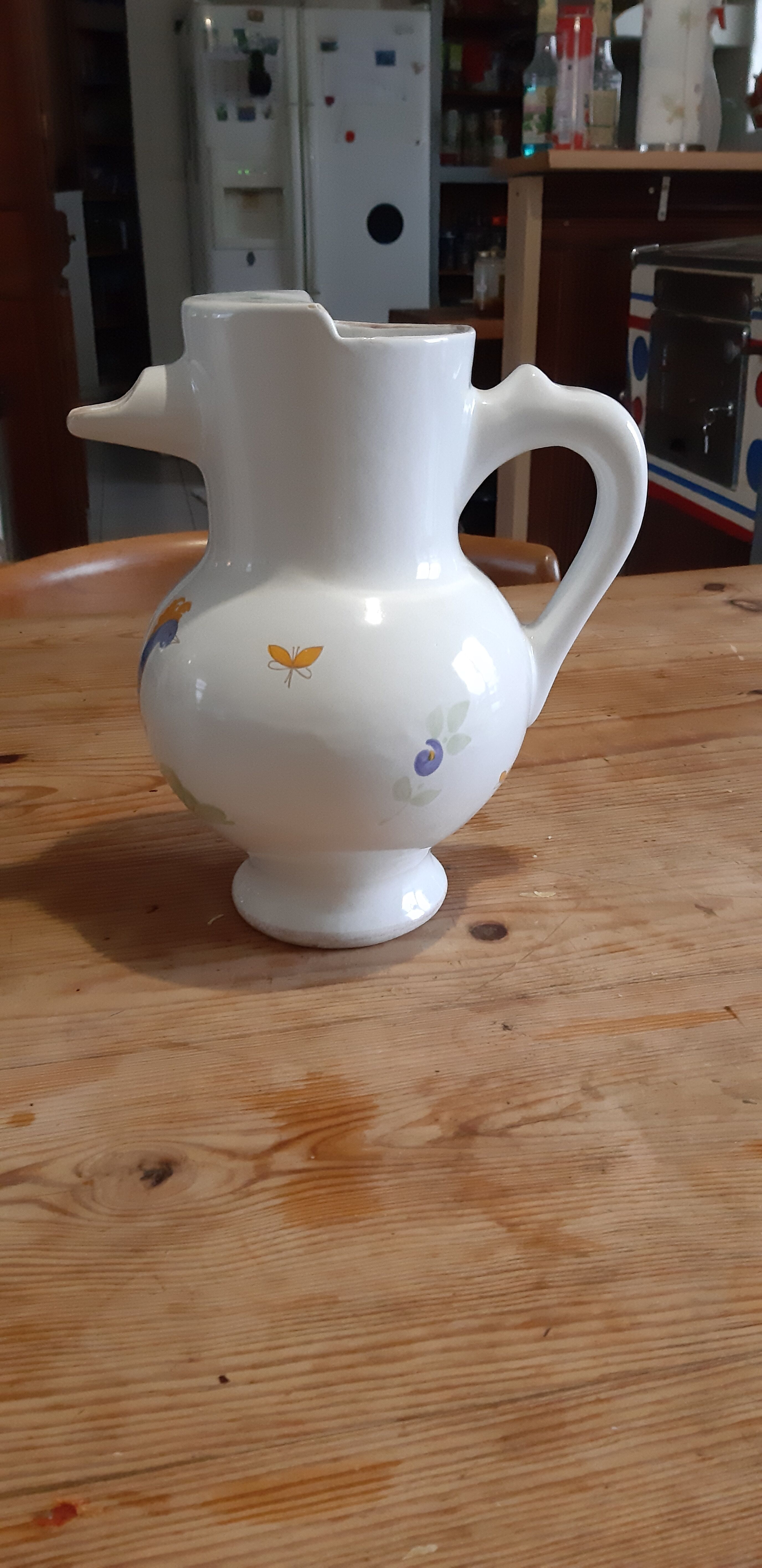 2 Pitchers in Faience of La Chapelle des Pots