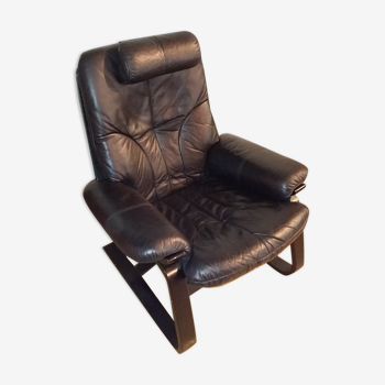 Vintage leather armchair