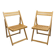 Paire de chaises pliantes Ikea 1970 couleur miel